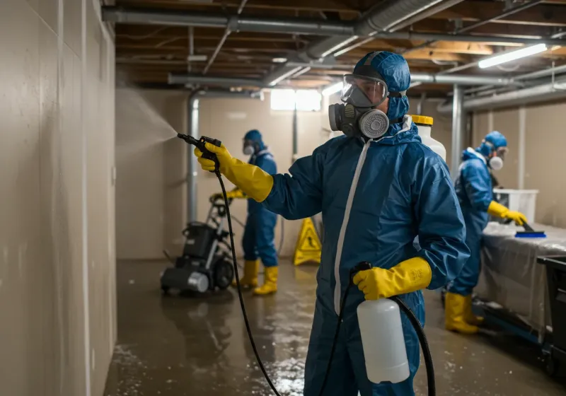 Basement Sanitization and Antimicrobial Treatment process in Lavon, TX